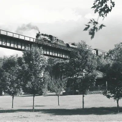 a close up of a bridge