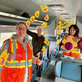 a group of people posing for the camera